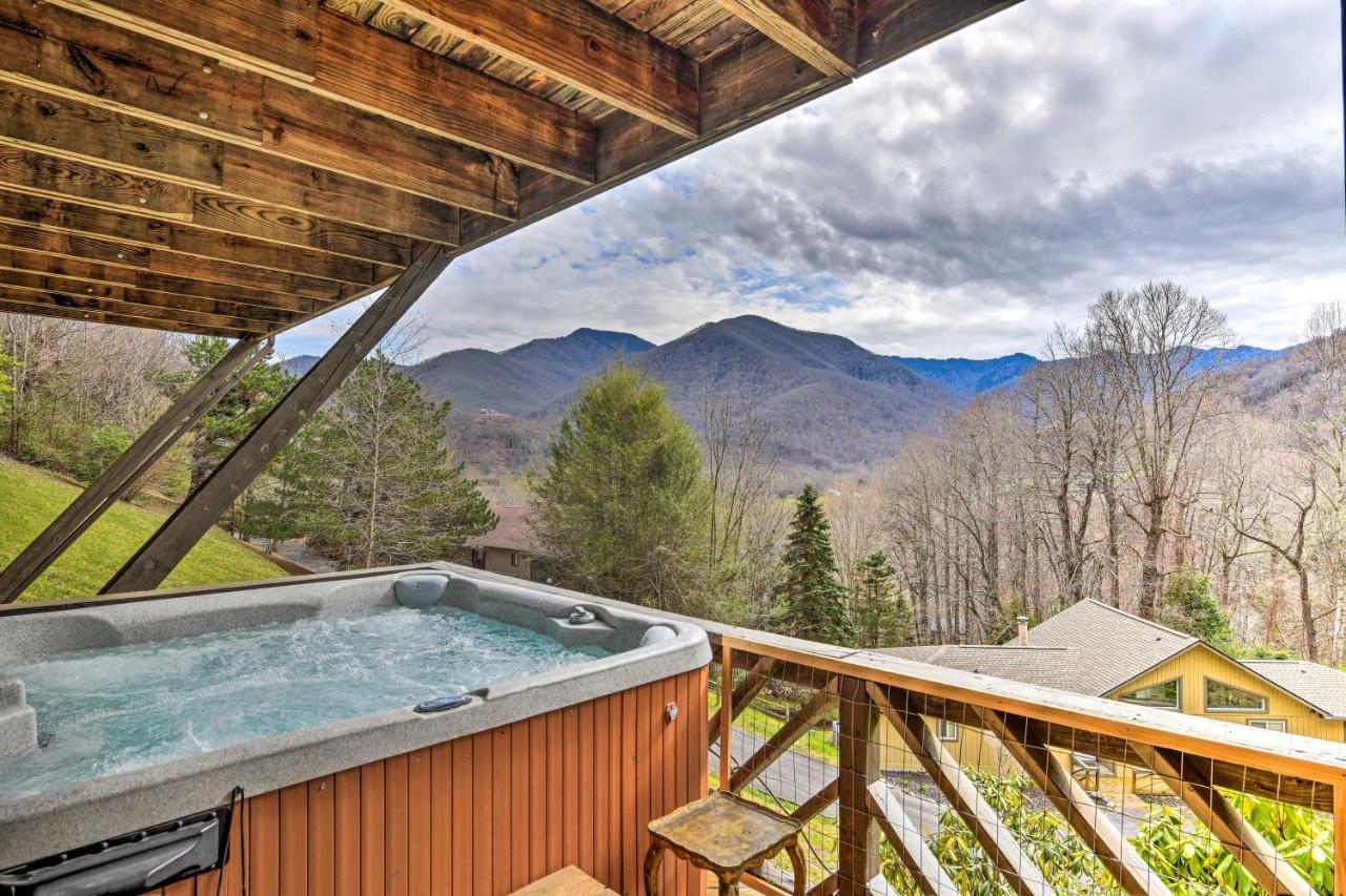 Best Location - Maggie Valley Cabin With Hot Tub! Luaran gambar